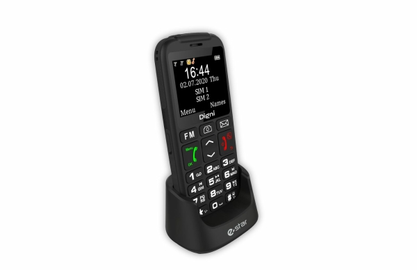 Estar Estar Digni Talk Senior Phone Dual Sim Schwarz Schwarzes Mobiltelefon