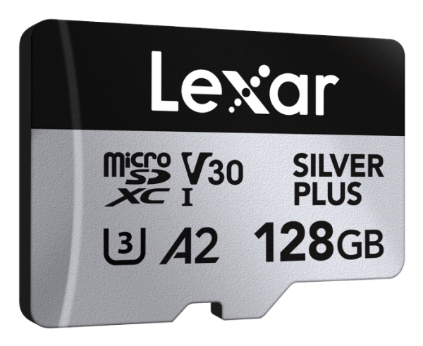 Lexar Professional SILVER PLUS, 128 GB, MicroSDXC, Klasse 3, UHS-I, 205 MB/s, 150 MB/s