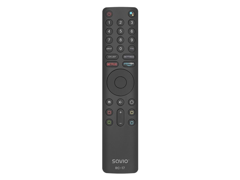 Fjernbetjening til Xiaomi TV - Savio RC-17 universal erstatning til Smart TV