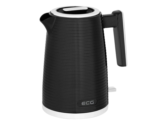 Ecg Rk 1751 Stripe, 1,7 L, 2200 W, Sort, Plast, Justerbar Termostat, Vandmåler