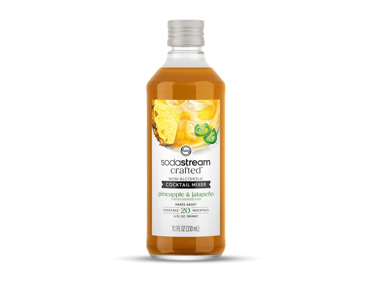 SodaStream 1025403440, Smak till kolsyremaskin, Ananas, Jalapeno, 330 ml, 1 styck, 63,5 mm, 63,5 mm | Köksapparater - Juice, is och vatten - Sodastream | GameStuff