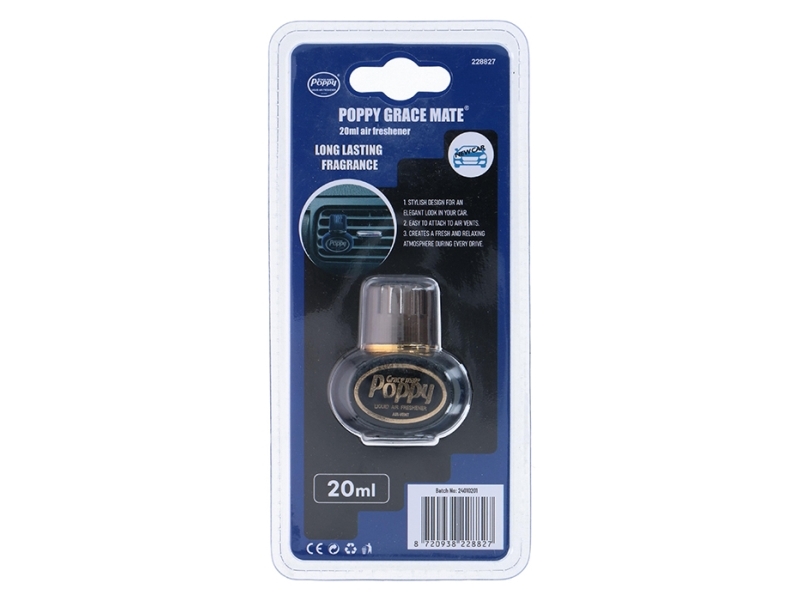 Poppy mini luftfrisker New Car, 20 ml.