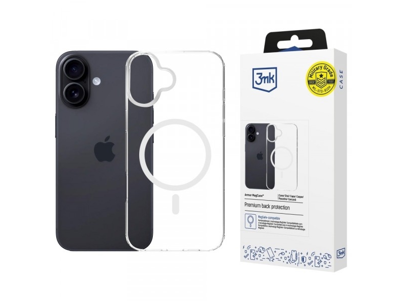 Armor Magcase Für Iphone 16 Magsafe Transparent