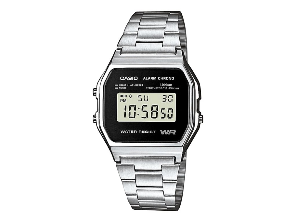 Casio Vintage A158WEA-1EF - Armbåndsur - kvarts - digital - harpiks