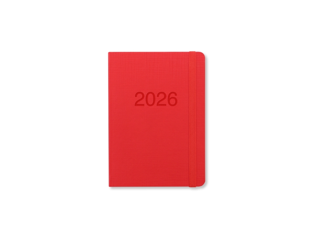 Memo A6 2026 Woche Pro Spread Rot