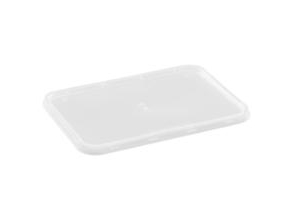 Plastlåg L175 X B120 X H5 Mm Til 500-960Ml Nudelbakker Opp Transparent,10 Ps X 50 Stk X 1 Stk/Krt