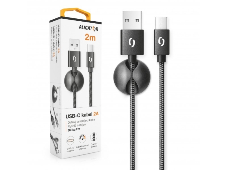 Aligator Premium 2A Kabel, Usb-C, Ä Ernã½