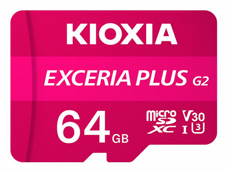 Kioxia LMPL2M064GG2, 64 GB, MicroSDXC, Klass 10, UHS-I, 100 MB/s, 65 MB/s | Foto och video - Foto- & videotillbehör - Minneskort | GameStuff