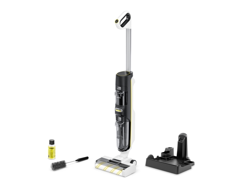 Kärcher FCV 4, Tør&våd, Gulvtæppe, Hårdt gulv, 200 m², Poseløs, Sort, Hvid, 0,45 L