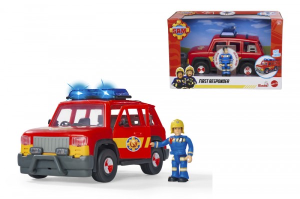 Simba Strażak Sam Važiuoklė Ratunkowy 19 Cm + Figurka Elvis First Responder