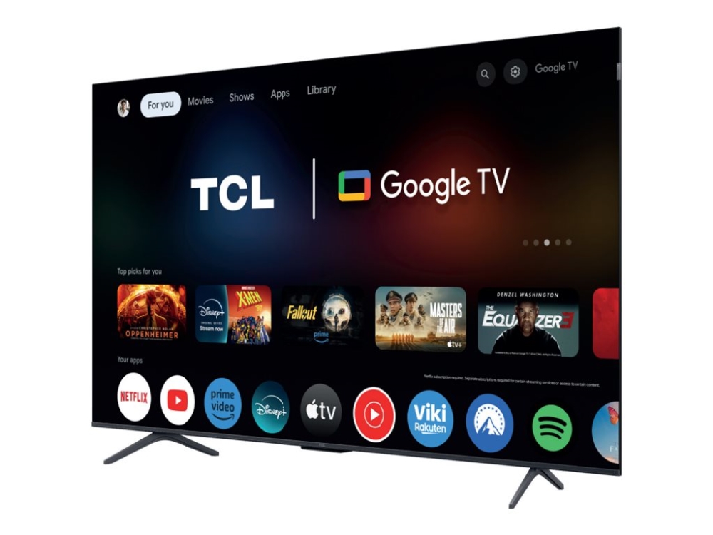 TCL 65T8C - 65 Diagonal klass (64.5 visbar) - T8C Series LED-bakgrundsbelyst LCD-TV - QLED - Smart TV - Google TV - 4K UHD (2160p) 3840 x 2160 - HDR - Quantum Dot - borstad metall | TV, Ljud & Bild - TV & Hemmabio - TV | GameStuff