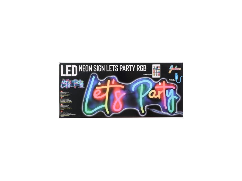 Led Lets Party Skilt