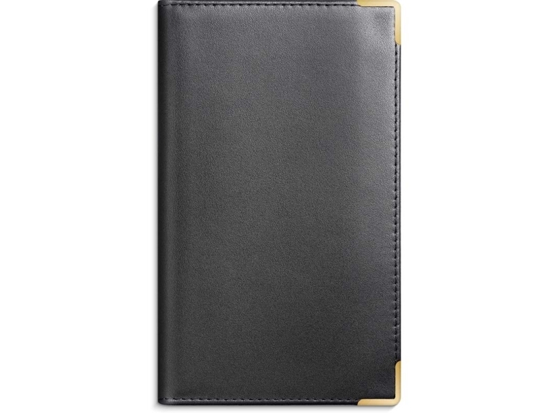 Index Planner månedskalender sort skind 2026