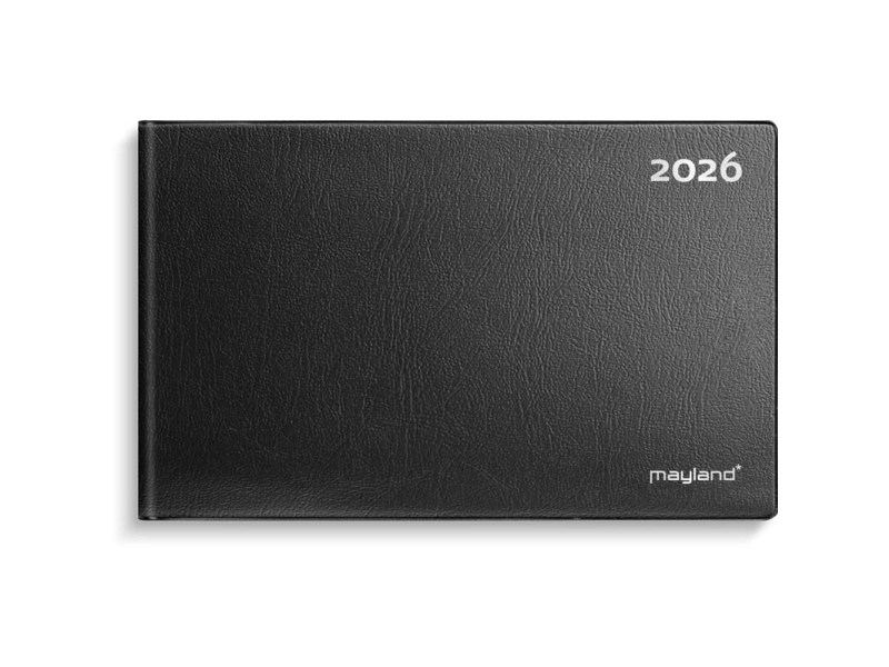 Mini Bordkalender Sort Vinyl 2026