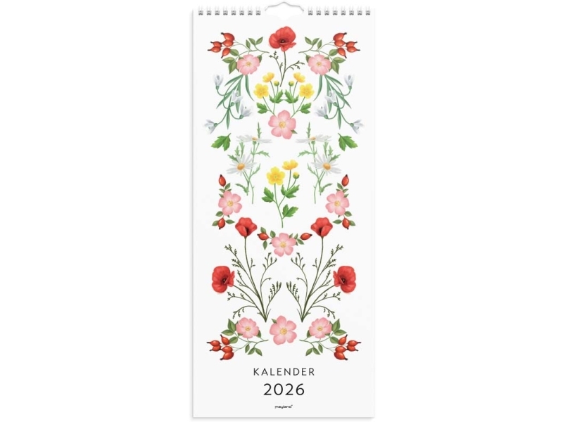 Vægkalender Blomster 2026 | Papper & Emballage - Kalendrar & Anteckningsböcker - Kalendare | GameStuff