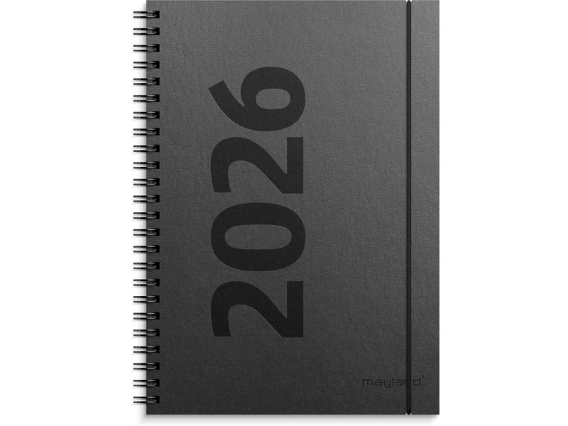 A5 ugekalender højformat matsort genbrugskarton 2026 | Papper & Emballage - Kalendrar & Anteckningsböcker - Kalendare | GameStuff