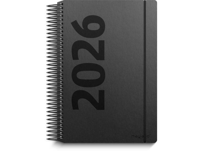 Dagskalender matt svart återvunnen kartong 2026 | Papper & Emballage - Kalendrar & Anteckningsböcker - Kalendare | GameStuff