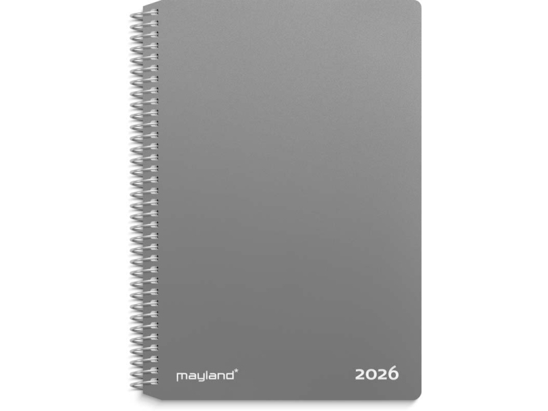Veckokalender liggande format grå PP-plast 2026 | Papper & Emballage - Kalendrar & Anteckningsböcker - Kalendare | GameStuff