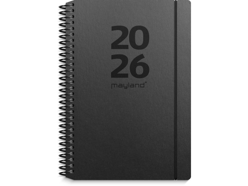 A6 veckokalender liggande format matt svart återvunnen kartong 2026 | Papper & Emballage - Kalendrar & Anteckningsböcker - Kalendare | GameStuff