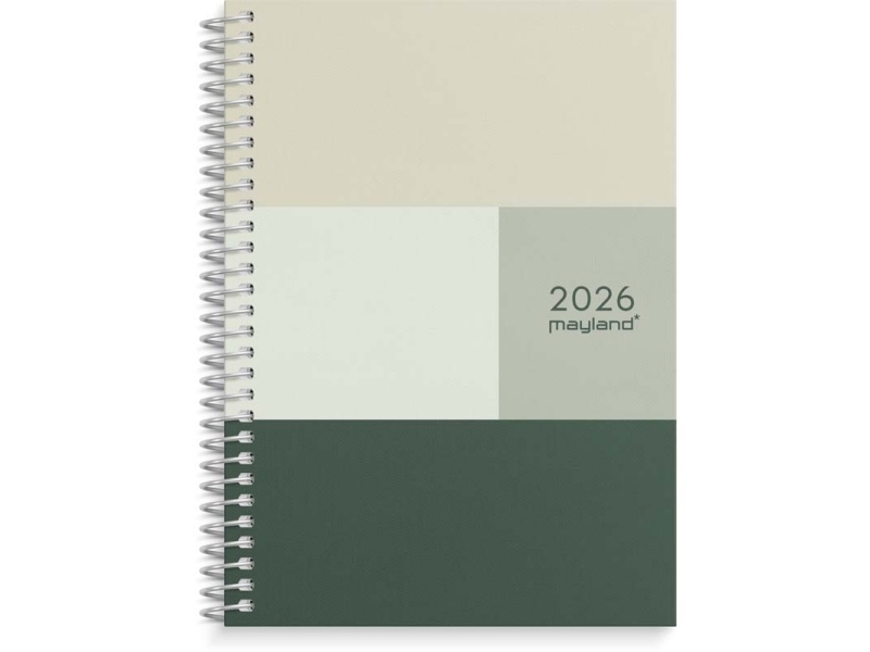 A6 veckokalender liggande format textilprägling 2026 | Papper & Emballage - Kalendrar & Anteckningsböcker - Kalendare | GameStuff