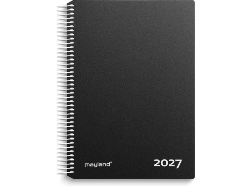 Timekalender sort PP-plast 2027 | Papper & Emballage - Kalendrar & Anteckningsböcker - Kalendare | GameStuff