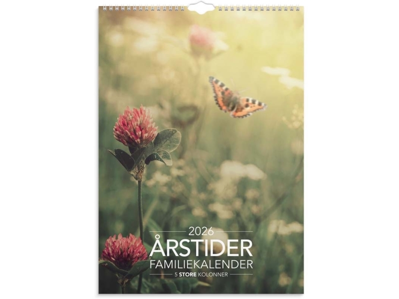 Familjekalender Årstider A3 2026 | Papper & Emballage - Kalendrar & Anteckningsböcker - Kalendare | GameStuff