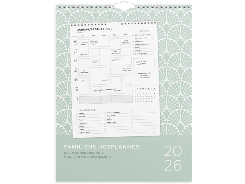 Mayland 2026 26066370 familieugeplan vægkalender 23x30cm