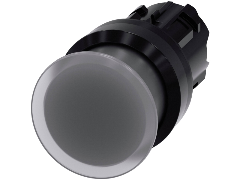 Siemens 3SU1001-1AD70-0AA0 svampeknap, 22 mm, rund, gennemsigtig, 25 g, 145 mm, 90 mm, 40 mm