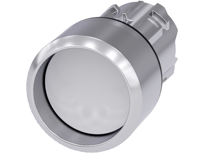 Siemens 3Su1050-0Cb60-0Aa0 Trykknap, 22 Mm, Rund, Hvid, 45 G, 80 Mm, 30 Mm, 30 Mm