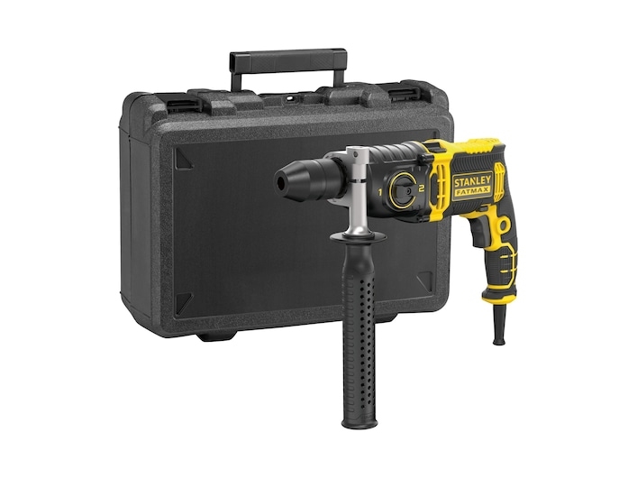 Stanley FATMAX FMEH1100K-QS, Svart, Gul, Överbelastning, 1,8 cm, 3200 RPM, 54400 IPM, 1,3 cm | Elverktyg - DIY - Elverktyg 230V - Borrhammare | GameStuff