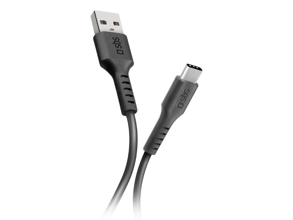 Sbs Tecablemicroc10k, 1 M, Usb A, Usb C, Usb 2.0, 0,48 Gbit/Sek, Sort