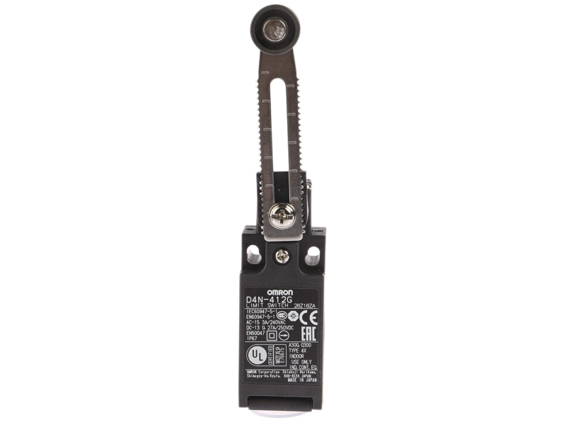 Omron Endestop 1NC/1NO justerbart rullegreb, D4N-412G