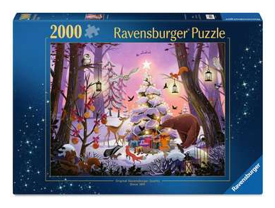 Ravensburger Julepuslespil - 2000 Brikker - Christmas Fantasy