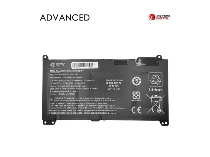 Extra Digital Nb461325, Batteri, Hp, Hp Probook 430. Hp Probook 440. Hp Probook 450. Hp Probook 470. Hp Probook 455. Hp Mobile Thin.