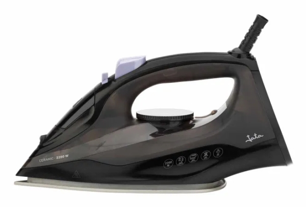 Jata Jepl2241, Tør & Dampstrygejern, Keramisk Strygesål, 180 G/Min, Sort, 15 G/Min, 0,2 L