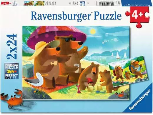 Ravensburger Bear Family Vacations, 24 Pc(S), Animals, 4 Yr(S)