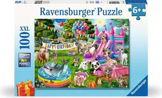 Ravensburger Tiara Birthday Party, 100 Pc(S), Animals, 6 Yr(S)