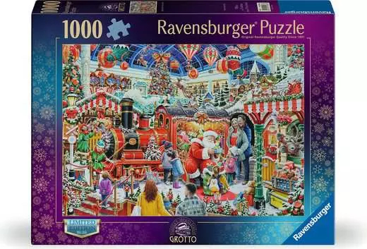 Ravensburger Christmas No29: Santa''s Steam Train Grotto, 1000 Pc(S), Christmas, 14 Yr(S)