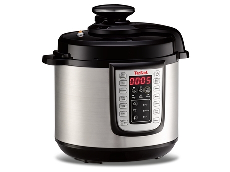 Tefal CY505EE0, 3,8 L, musta, Hopea, 24 h, Painikkeet, 60 kPa, musta, Hopea