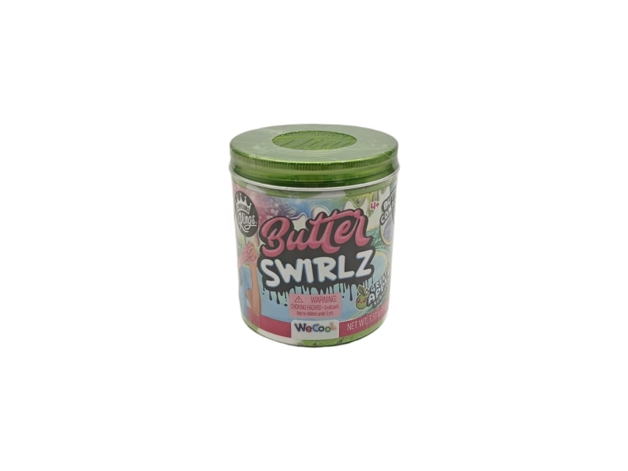 Compound Kings Butter Swirls slimbøtte 100g. æblegrøn/hvid