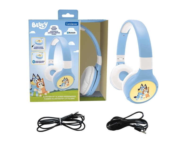 Bluey 2-In-1 Bluetooth & Kabelgebundene Comfort-Faltkopfhörer
