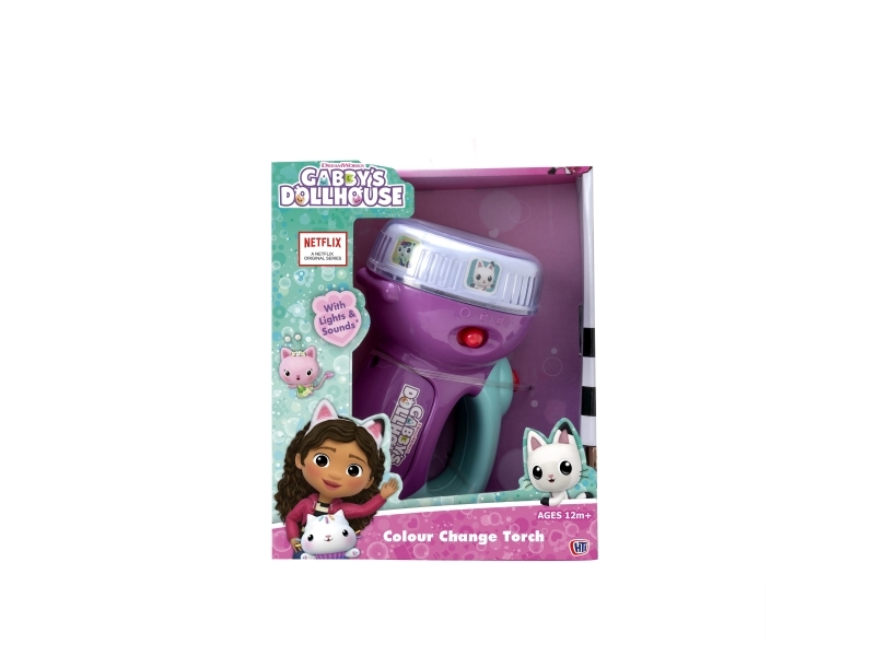 Gabby's Dollhouse - Farveskiftende Lommelygte Med Lyd Til Børn