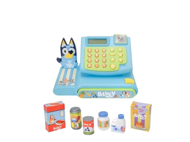 Bluey Kassaapparat med tillbehör | Andra leksaksmärken - A-E - Blå | GameStuff