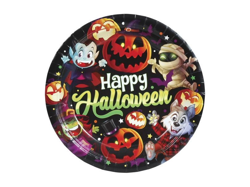 Little Monsters Paptallerkner, 23 Cm