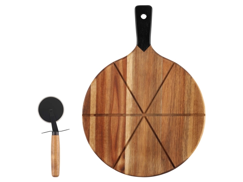 Maku Kitchen Life Pizzabrett Und -Schneider