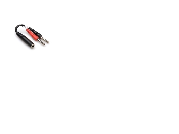 Hosa Technology Ypp-136, 2 X 3.5Mm, Männlich, 6.35Mm Trs, Weiblich, Schwarz, Rot, Weiß