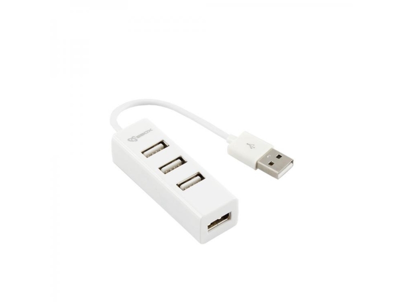 Sbox H-204W, Usb 2.0, Usb 2.0, 480 Mbit/S, Hvid, Acrylonitrilbutadienstyren, Usb