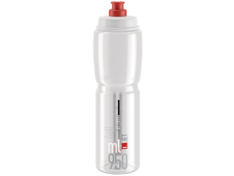 Elite Jet, 950 Ml, Fahrrad, Rot, Transparent, Kunststoff
