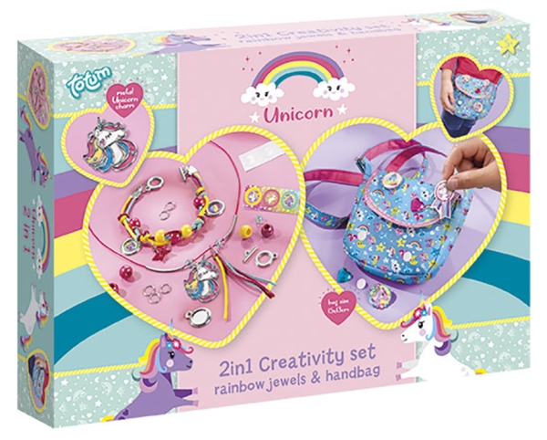 Totum Unicorn 2 In 1, Children''s jewellery making set, 4 År, Flerfarvet