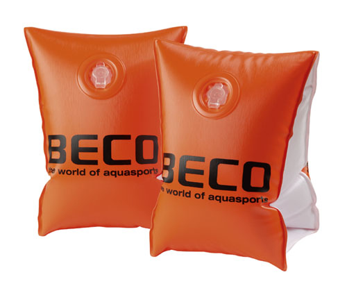 Beco-Beermann 09706, Schwimmarmbänder, Junge/Mädchen, Orange, Weiß